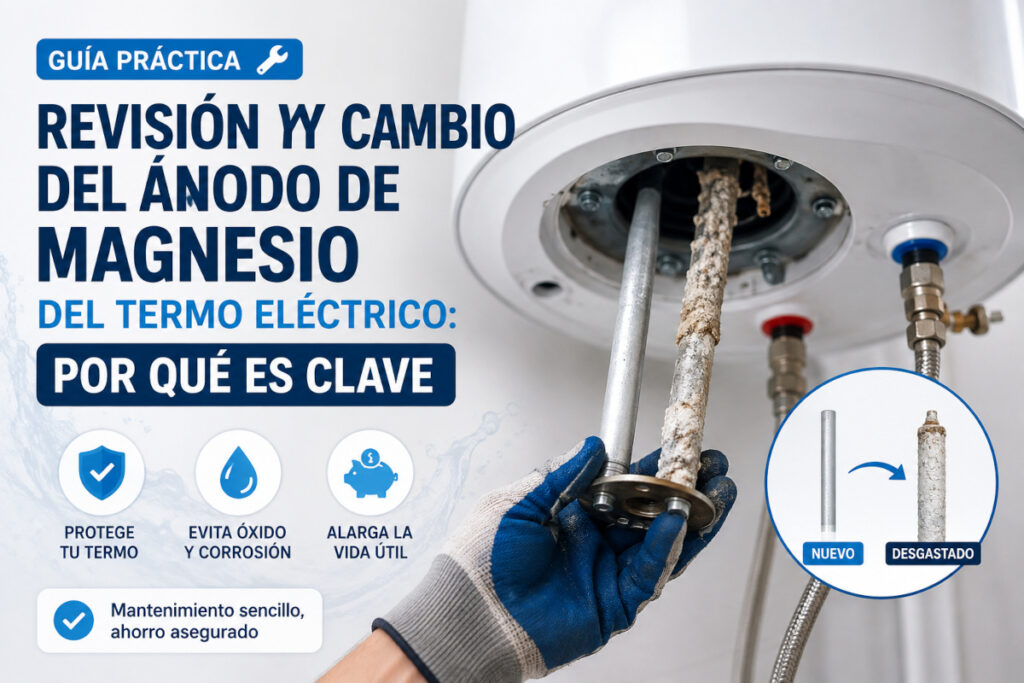 Revisión y cambio del ánodo de magnesio del termo eléctrico: por qué es clave 1 Guía práctica del ánodo del termo