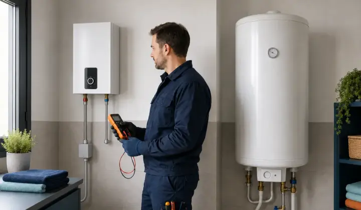 Comparación entre un calentador eléctrico instantáneo y un termo eléctrico